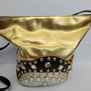 Vintage Gold/Black/ Silver with Gems